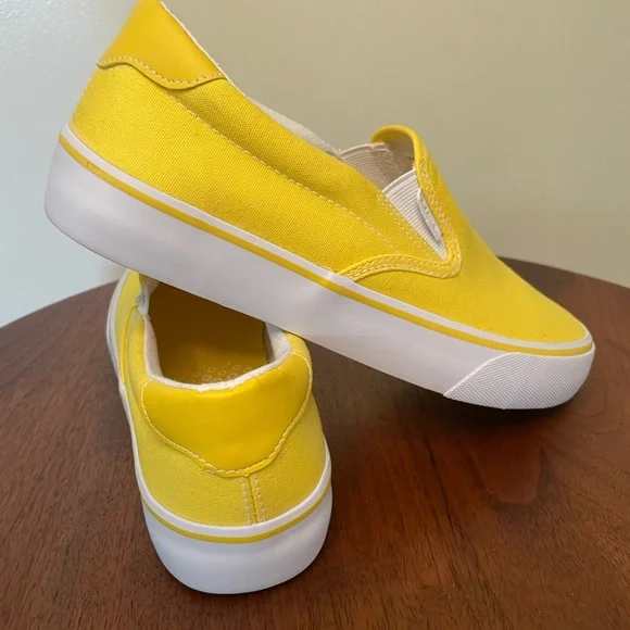 Lugz Yellow Athletic Slip-On Shoes with Canvas Upper - Picture 3 of 9